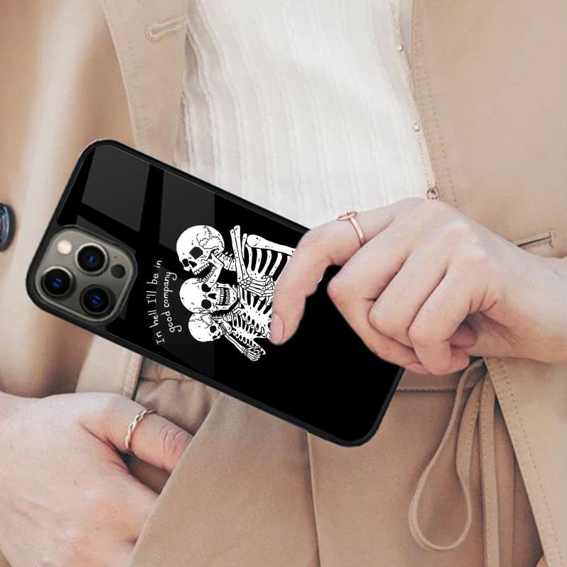 Death Skull Bones Clown Magnetic Phone Case For APPLE iPhone 17 Air 16 14 13 12 Pro Max 15 Plus Charge With MagSafe Cover
