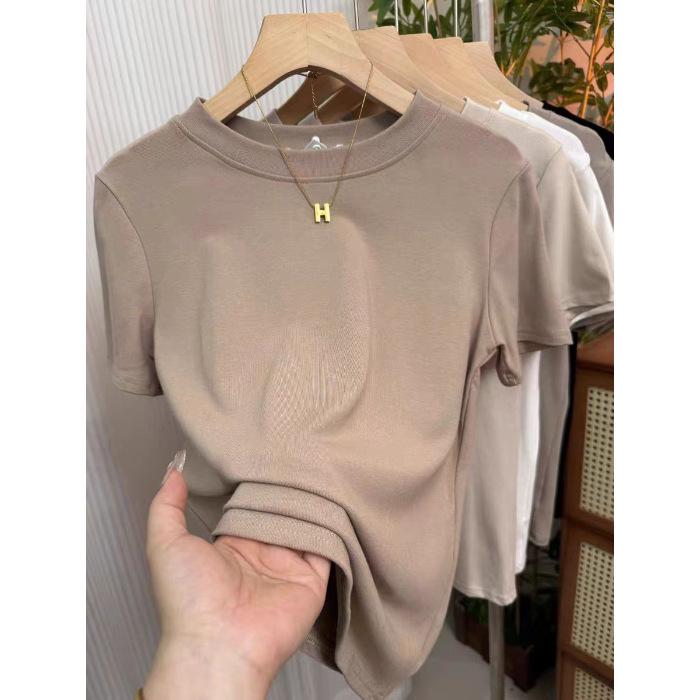 A6 High-Stretch Slim Fit T-Shirt, 92% Cotton, 8% Spandex