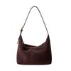 Suede High Silk Sanded Leather Underarm Bag Cowhide Bag Slouchy Premium High Capacity Shoulder Bag
