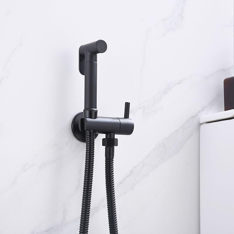 Gold Brass Bidet Faucet Black Handheld Toilet Bidet Bathroom Set Shattaf Sprayer Portable Hygienic Shower Gray