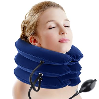 Neck Massager Inflatable Air Cervical Neck Traction Support Painstress Relief Neck Collar Pillow Neck Stretching Brace