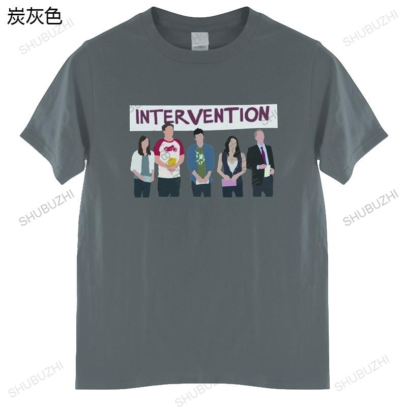 Intervention How I Met Your Mother T-Shirt HIMYM T-Shirt für Männer Reine Baumwolle T-Shirts Kurzarm Kleidung Neuankömmling