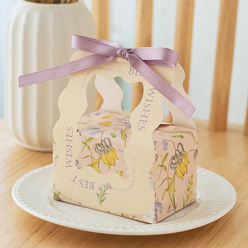 

5 шт. Подарочная коробка для конфет на День защиты детей, День рождения ребенка, Банкет в честь полной луны, Свадебная коробка для конфет, Подарочная коробка для мероприятия, Пустая бумажная коробка для конфет фиолетовый