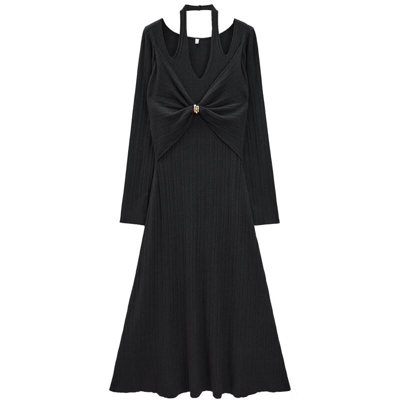 IEF Women's Elegant Knitted Maxi Dress