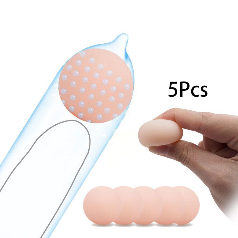 3PC Silicone Ball Lengthen The Penis For Men Delay Ejaculation Stronger Erection Sex Toys Adult Supplies Sex Toys For