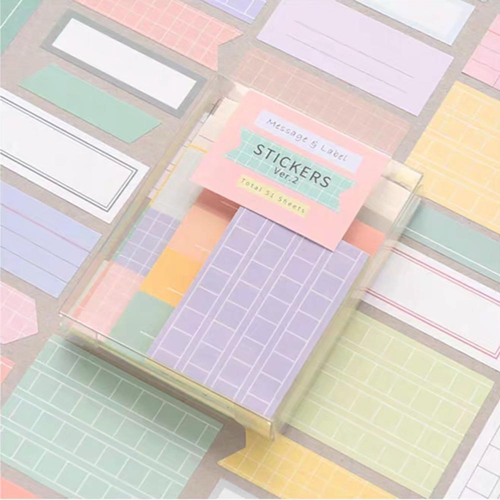 Label sticker set, memo, message, key record, pagination sticker, marking sticker