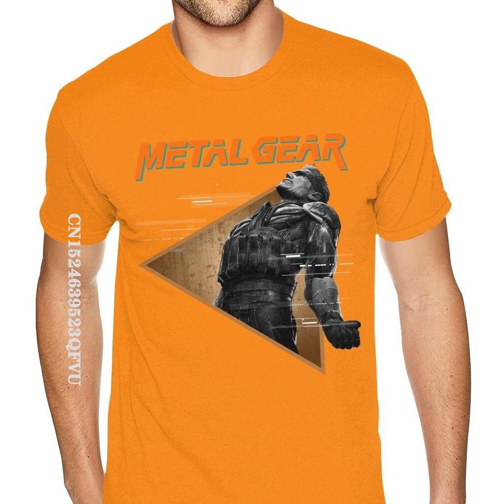 Cheap Custom Metal Gear Solid Tee Mens Bespoke England Style Tshirts Men Retro Cotton Crew Tees Shirts Gothic Style