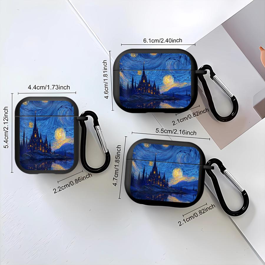 Case For Airpods 4 1 Pro 2 Pro3 Pro2 3 Earphone Cases Cover Van Gogh Village