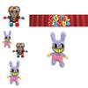 Peluche Cirque Numérique Hauteur 20cm Tissu Peluche Court Doux Remplissage en Coton PP Premium Cadeau Idéal pour Enfants