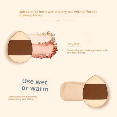 5/10 Adet Mini Parmak Pufu Fondöten Küçük Gözyaşı Şeklinde Air Cushion Pudra Süngeri Yüz Kapatıcı Bb Krem Kozmetik Uygulayıcı Makyaj