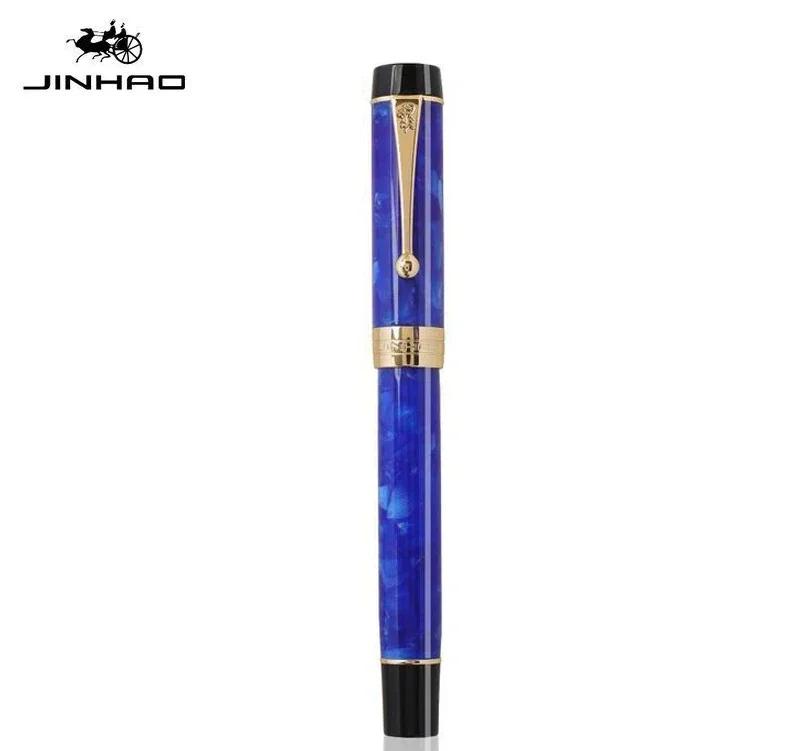 Jinhao 100 Centennial Resin Fountain Pen EF/F M / Bent Nib Golden Clip Business Office School Supplies Stationery PK 9019
