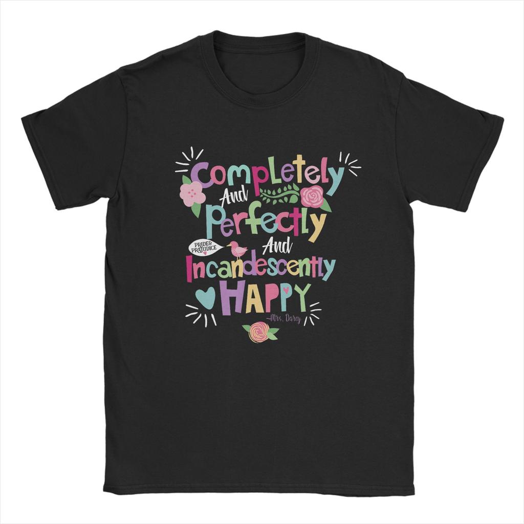 Jane Austen Pemberley Pride and Prejudice TShirt Unisex Novelty 100 Cotton Tee Shirt O Neck Short Sleeve T Shirt 4XL 5XL 6XL Tops