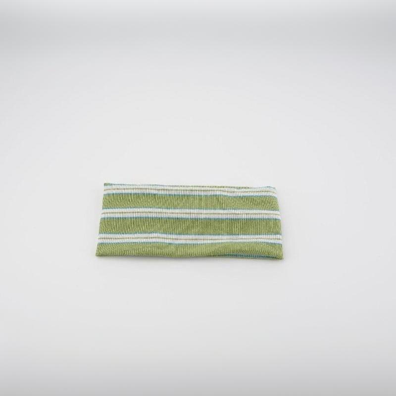 Striped Knit Headband Elastic Sports Hair Band Wide Band Non Slip Sweat Hair Wrap For Yoga Running Daily Wear