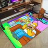 1pc Simpsons Family Dinner Carpet for Playroom Bedroom Living Room Sofa Home Decor,kids Game Area Rug Non-slip Floor Mat Y82664
