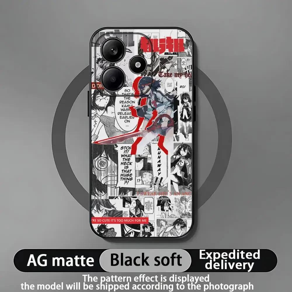 GTTO Anime Kill La Kill Handyhülle Für Xiaomi Redmi Note 14 13 12 11 Pro Plus S 5G 14C A3 Weiche Schwarze Handyhülle