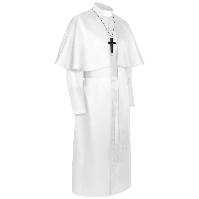 Medieval Monk, Wizard, Priest Costume - Halloween Grim Reaper Cosplay Robe