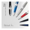 Cross Edge AT0555-7 Refillable Rollerball Pen, Red, Medium Point, Chrome, Slide-Open Type, with Premium Gift Box
