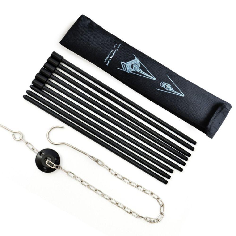 Triangle Support Camping Cooking Tripod 3 Section Camping Kitchenware Tripod  Team and Family