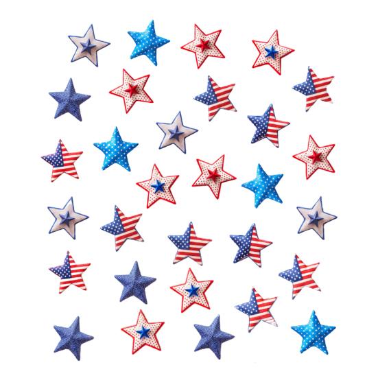 Patriotic Star Window Clings American Flag Stars Stickers PVC Static Window Decals for 4th of July Memorial Day Independence Day A