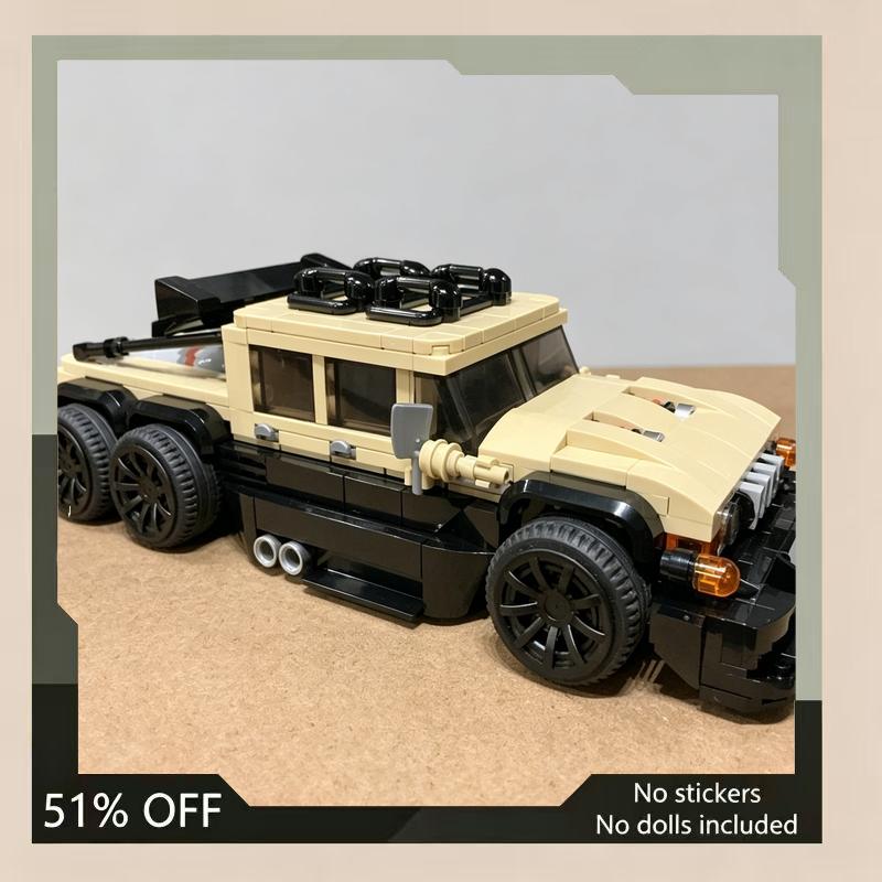 568PCS 2009 Custom 6x6 SUV MOC Building Blocks Vehicle DIY Assembly Gift