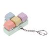 Finger Keyboard Fidget Toys 4 Keys DIY Keycaps Fidget Keyborad Button Finger Calming Keychain Stress Relief Toys for Kids Adults