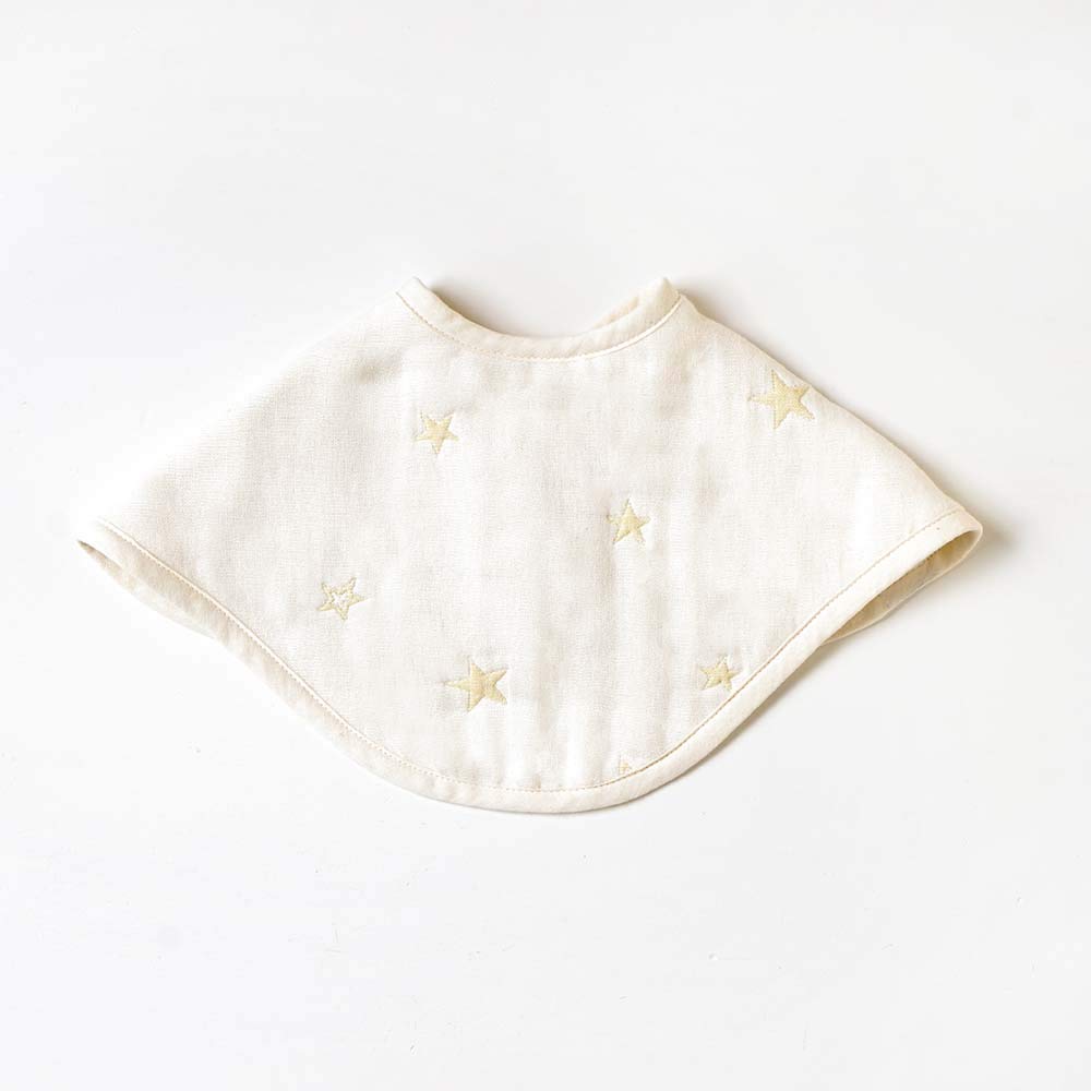 10mois Fluffy Gauze Set of Ecru (Dimowa) (6-ply Gauze) 2-way Bib, 2,