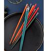 JANKNG 5 Pairs Chinese Janpanese Chopsticks Set Family Chopsticks Set Food Sushi Stick Reusable Korean Alloy Tableware Set