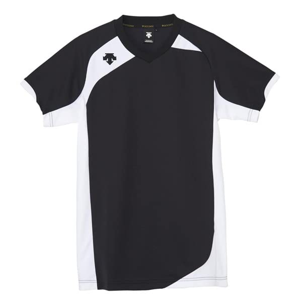 

Футболка для волейбола Classic Sweat Practice BLK M [DESCENTE] с коротким рукавом, впитывающая, унисекс, мужская, женская, (ДСС-4720Б)
