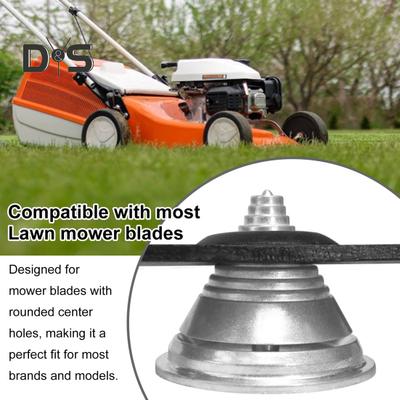 Lawn Mower Blade Balancer Metal Step Cone Blade Balancer Lawnmower Tool Balances Blades After Sharpening for Most Lawnmower Blades