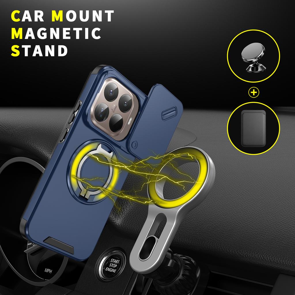 Portable Hard Case for Xiaomi 15T Pro 14T 5G Xiaomi15t Mi15t Accessories Kickstand Shockproof Cover