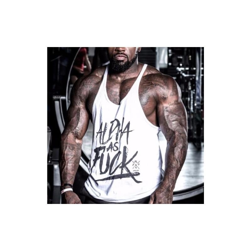 Sports Homme Tank Tops Débardeur Hauts Tshirt Maillot Muscle Gym Stringer Alpha
