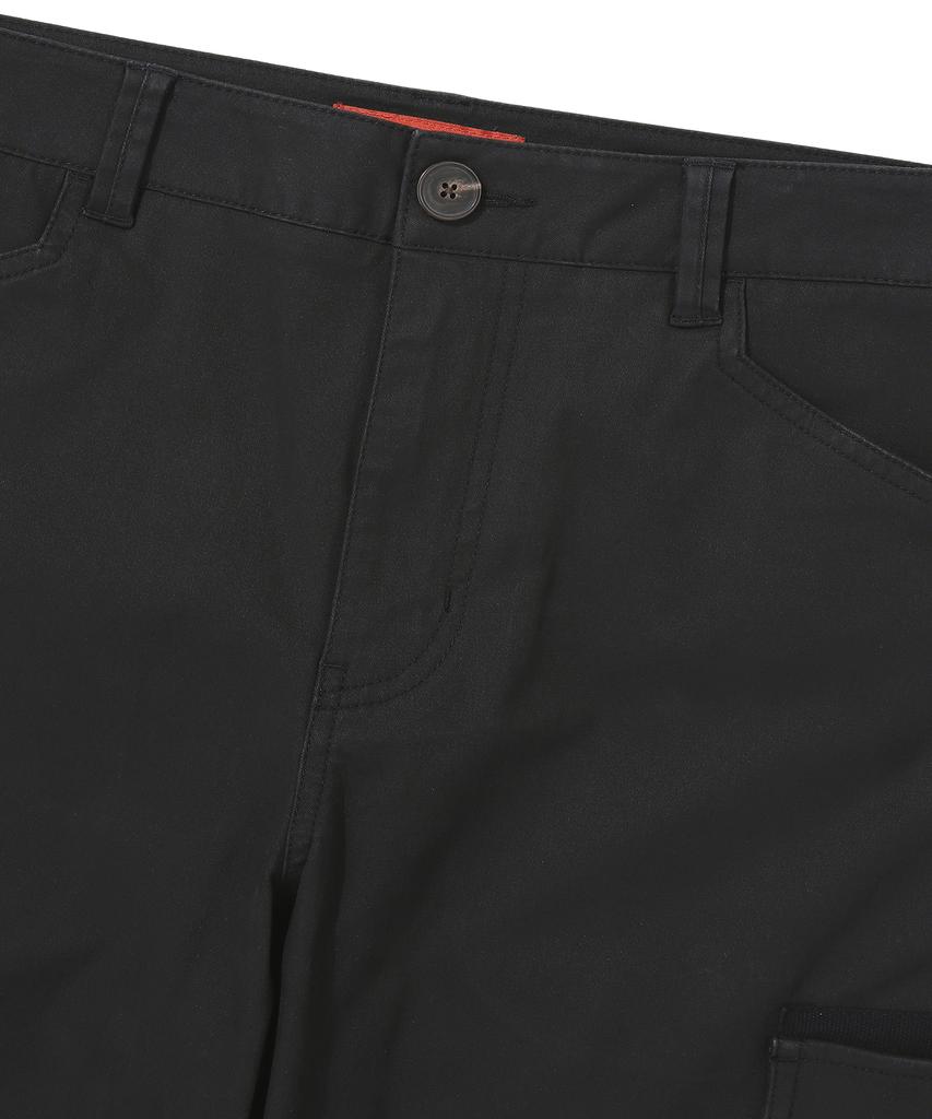Syupeodeulai Label Cargo Jogger Pants Black Sdmlwap61Blk