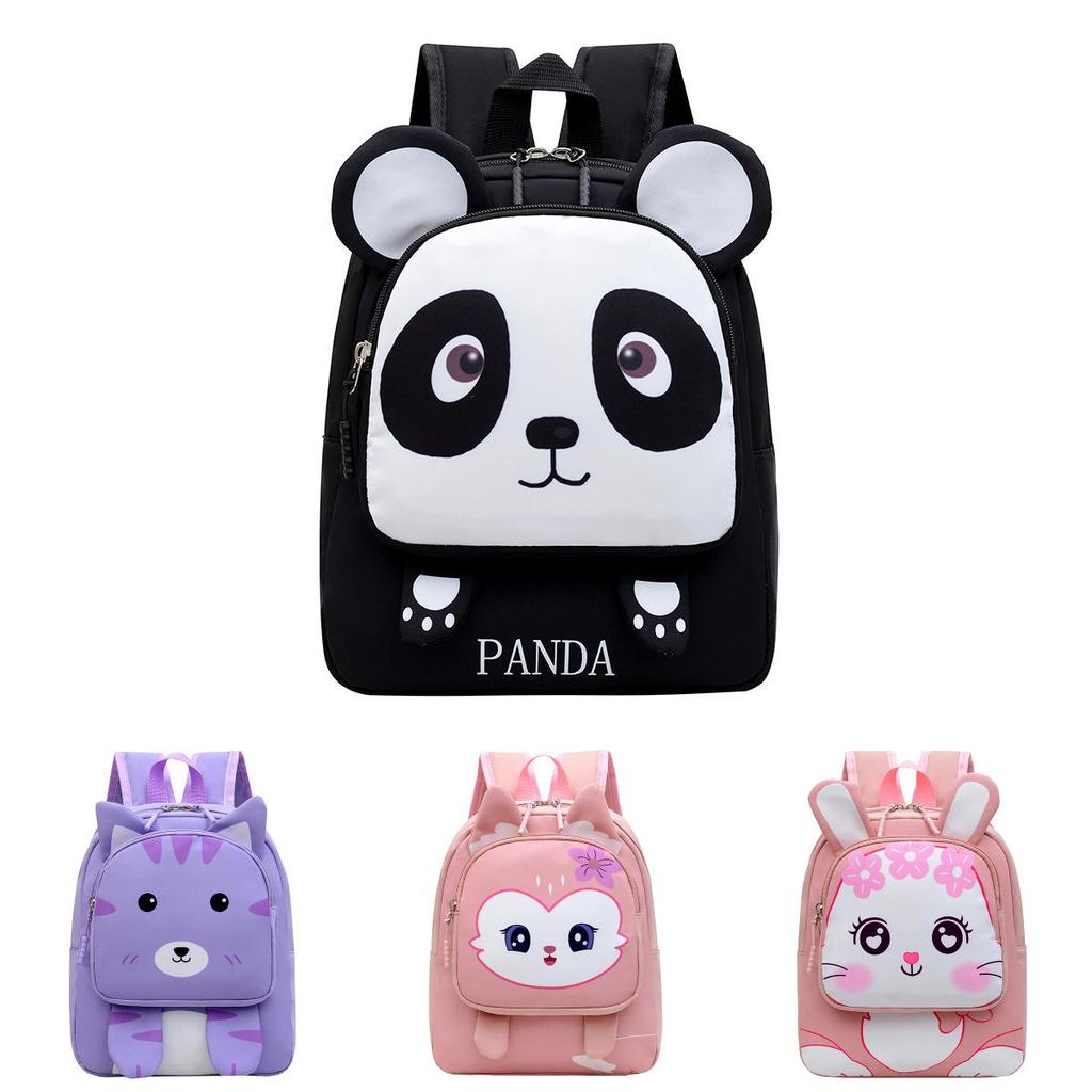 Cartoon Kids Backpack For Preschoolers With Cartoon Panda Dinosaur Design For Boys And Girls
