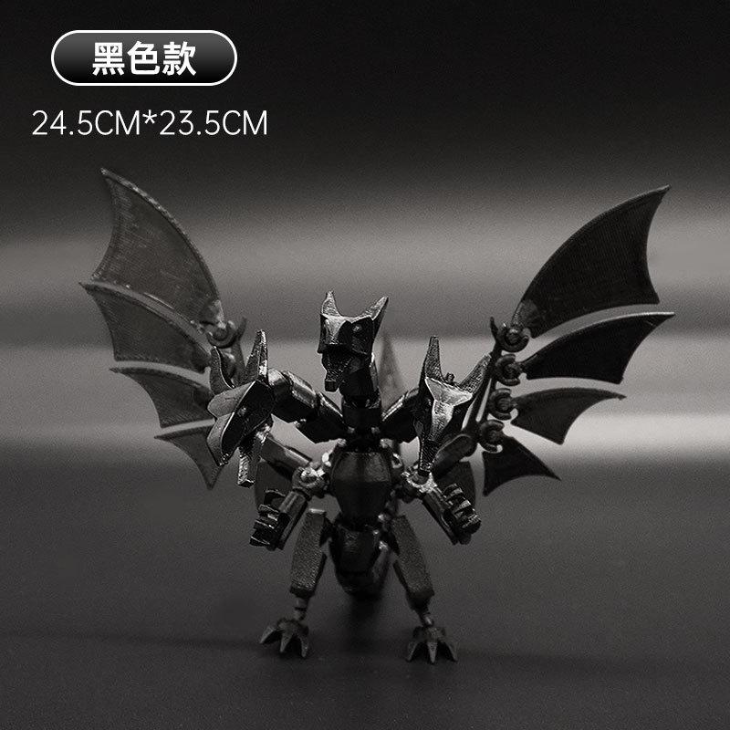 3D Printed Three Head Flying Dragon / Fire Dragon T13 Action Figures Multi-Jointed Movable Robot Nova 13 DIY Mannequin Toys