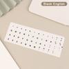 Round Keyboard Sticker Transparent Keyboard Cover English/Korea/Russian/Arabic Sticker For Dust Protection Laptop Accessories