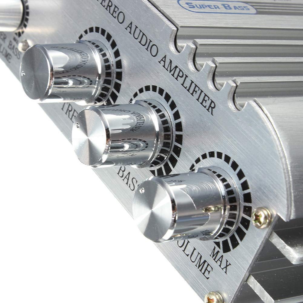 High Output Audio Amplifier Manufactured by HONGXING Effective Maximum Output 300W 300W 150W Deep Bass Stereo Amplifier 12V 5A Adapter Included