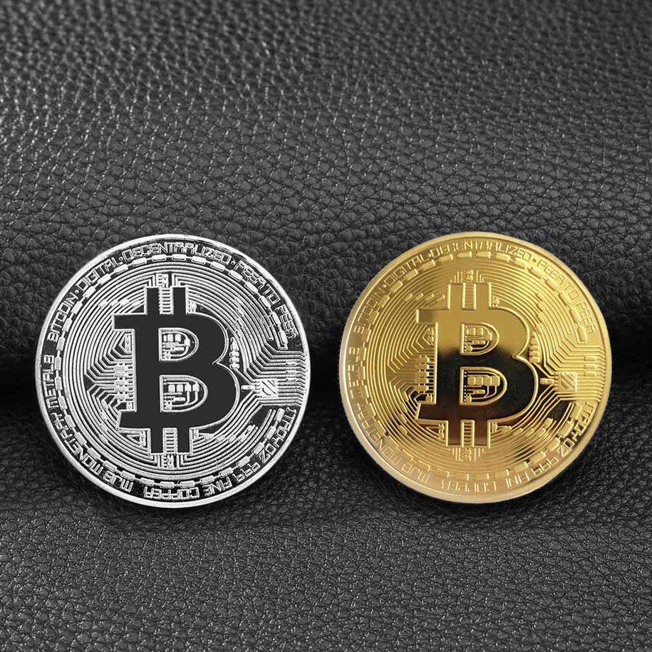 Buy Golden/Silver Bitcoin Physical Bitcoins Collection Collectible BTC at  affordable prices — free shipping, real reviews with photos — Joom