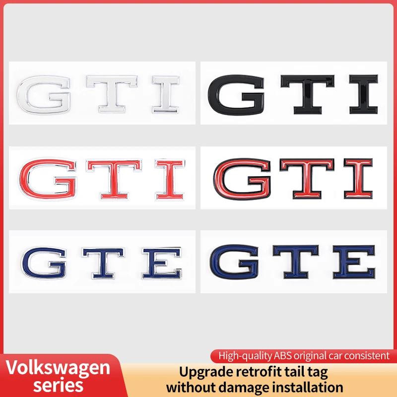 For VW For Volkswagen GTI/CC/V6/V8/Caddy/Jetta/Lavida specific ABS plastic trunk badge sticker silver black decorative label w