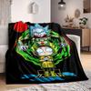 1ks flanelová deka Rick & Morty Lehká měkká teplá celoroční deka na pohovku, postel, cestování, L1028123
