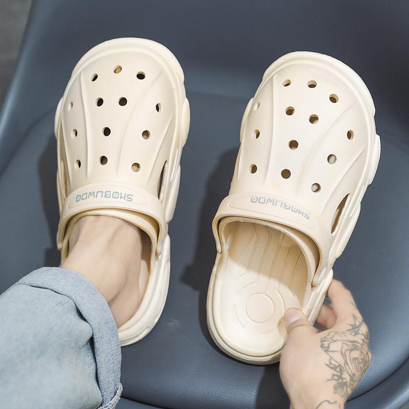 Fashion Hot Style Couple''s Slippers Mens Non-Slip Indoor Home Light Slipper Beach Shoes Men's Outdoor Waterproof Popularit Garden Shoe