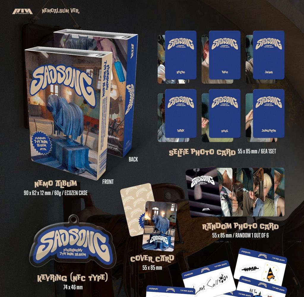 (NEMO VER.) P1Harmony [SAD SONG] 7th Mini Album