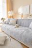 Mat, Blanket, Cover For Sofa Sofa 90X210 Cm, Light Grey, Raised Pattern