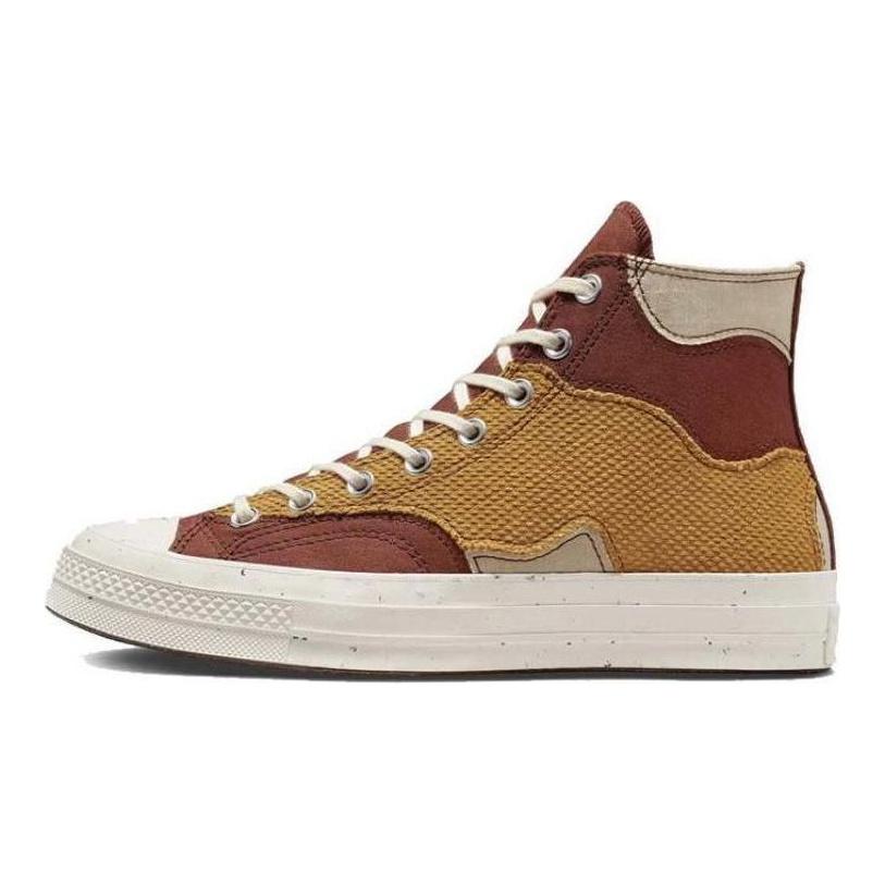 Converse Chuck Taylor All Star 70 Hi Craft Mix Red Oak Unisex Sneakers Burnt-Honey Beech-Stone Egr A02751C