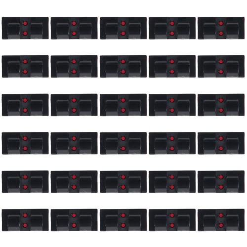 

30 черных уличных зажимов для гирлянд, черные крючки для уличных гирлянд, сверхпрочные крючки для кабельных зажимов, настенный зажим-держатель для проводов, крючки для подвешивания уличного освещения