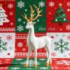 Large European-Style Deer Resin Ornament for Christmas Decoration - Ideal for Entrance, Wine Cabinet, or Display