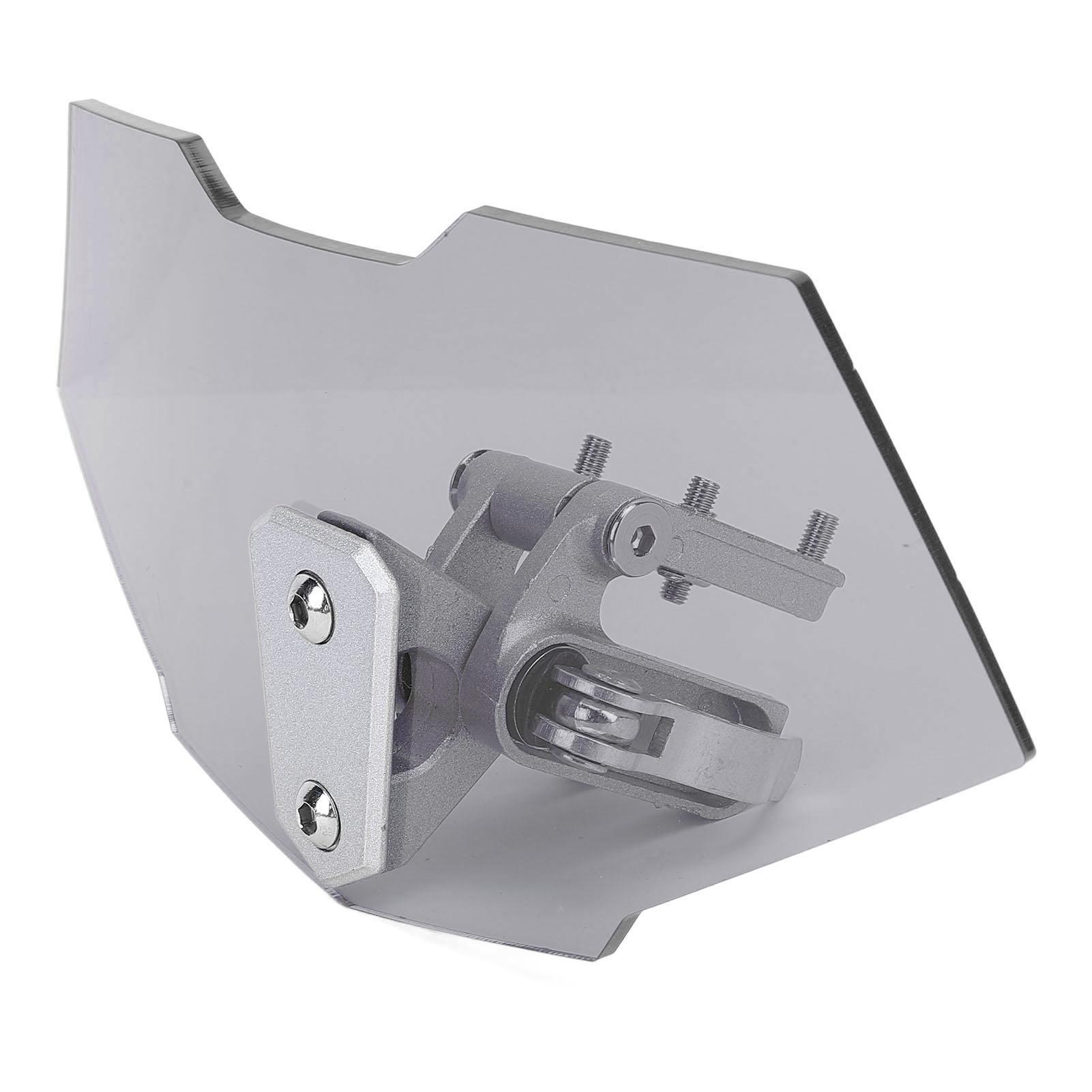 

Motorcycle Windshield Acrylic Heightened Adjustable Clip On Wind Deflector Windscreen Extension for