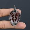 Tree Of Life Mozambique Garnet Copper Wire Wrap Jewelry Pendant 2.32" R4t45