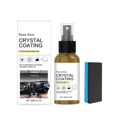 Spray de Revestimento Plástico Automotivo, Polimento de Painel Interno, Manutenção, Proteção contra Poeira e Spray de Revestimento Cerâmico 30ml