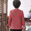 Elderly Women's Lightweight Breathable Long Sleeve Blouse