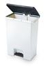 Asbel Trash Can with Odor Resistant Evan Pedal Light Depth Slim A6418 Lid, Wide, Pedal, 45L, Brown,